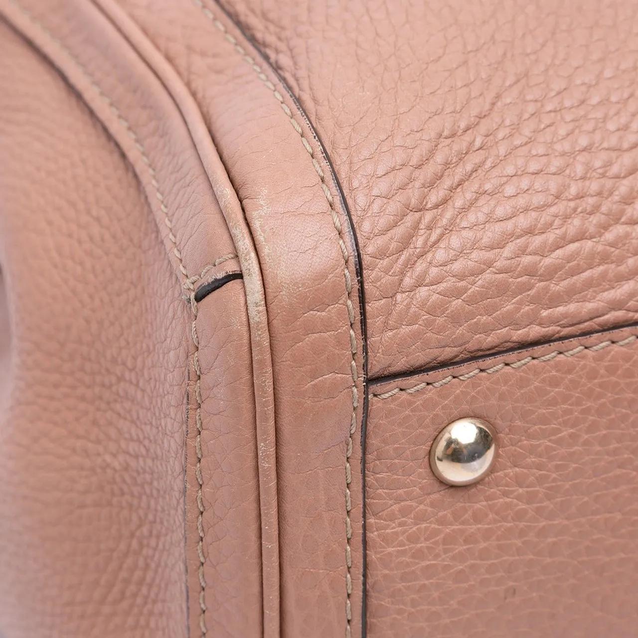 Thumbnail - Gucci Shopper - 2016-2024 Large Leather Bella Tote - Gr. unisize - in Gold - für Damen