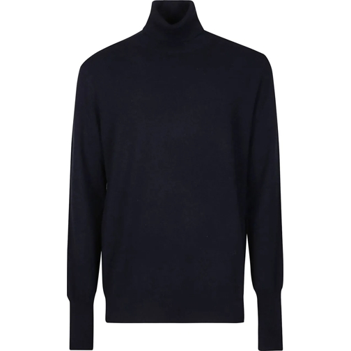 Ballantyne  Plain Turtle Neck Sweater Blue blau