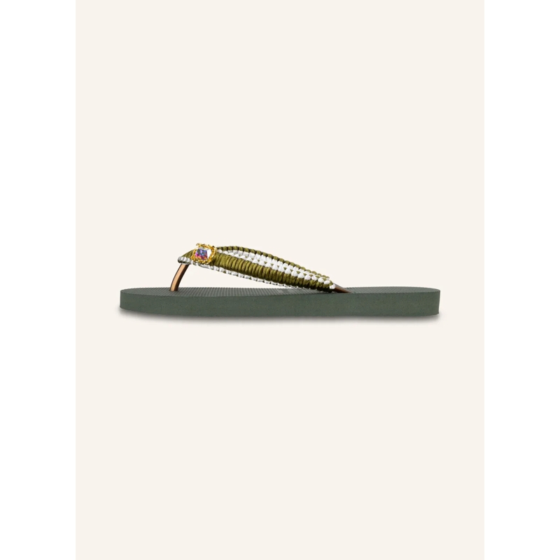 UZURII Flip Flops flip flop Green Macrame Switch dunkel-grün(Image 11)