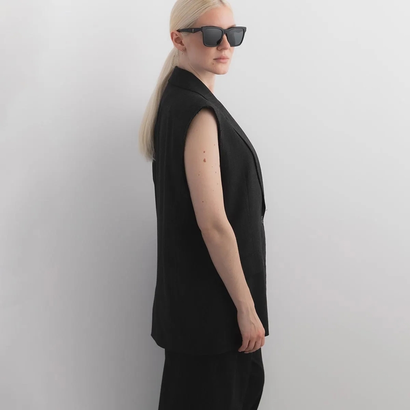 Saint Laurent Sonnenbrille SL M170 Black-Black-Black(Image 2)