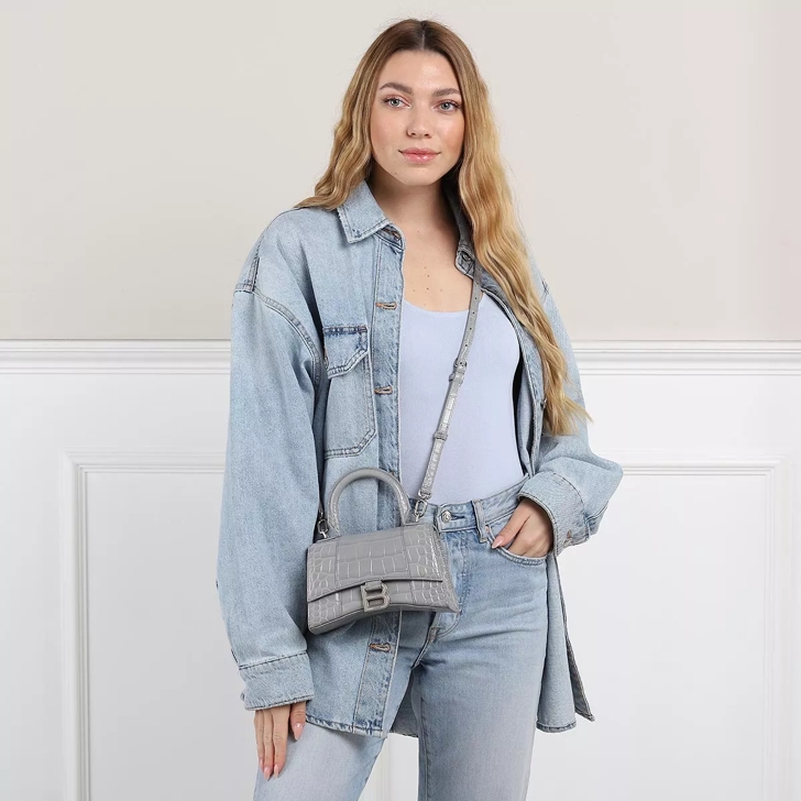 Grey best sale satchel bag