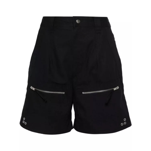 Etoile Isabel Marant Kynan Cotton Shorts Black 