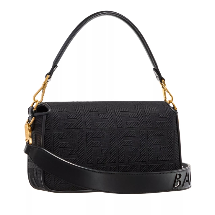 Fendi black leather clearance baguette