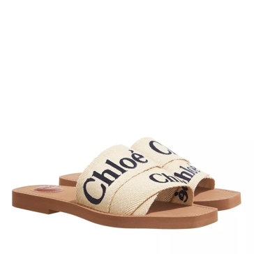 Chlo Woody Flat Mule Coffeebrown Slide