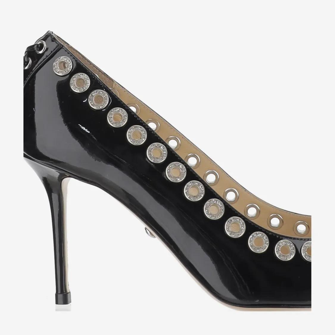 Thumbnail - Mach&Mach Hohe Schuhe - Corset-Style Crystal-Embellished Pumps - Gr. 37,5 (EU) - in Schwarz - für Damen