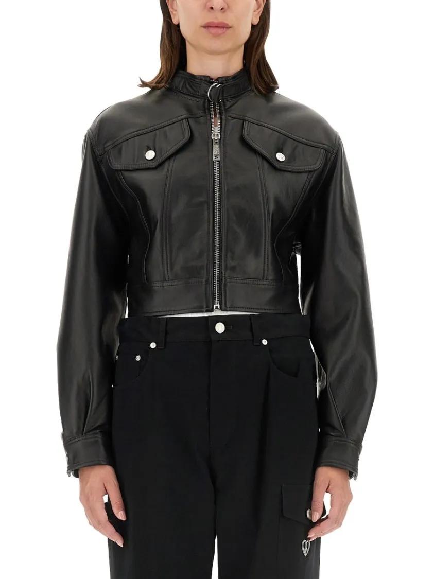 Thumbnail - Moschino - Biker Jacket - Größe 42 - schwarz