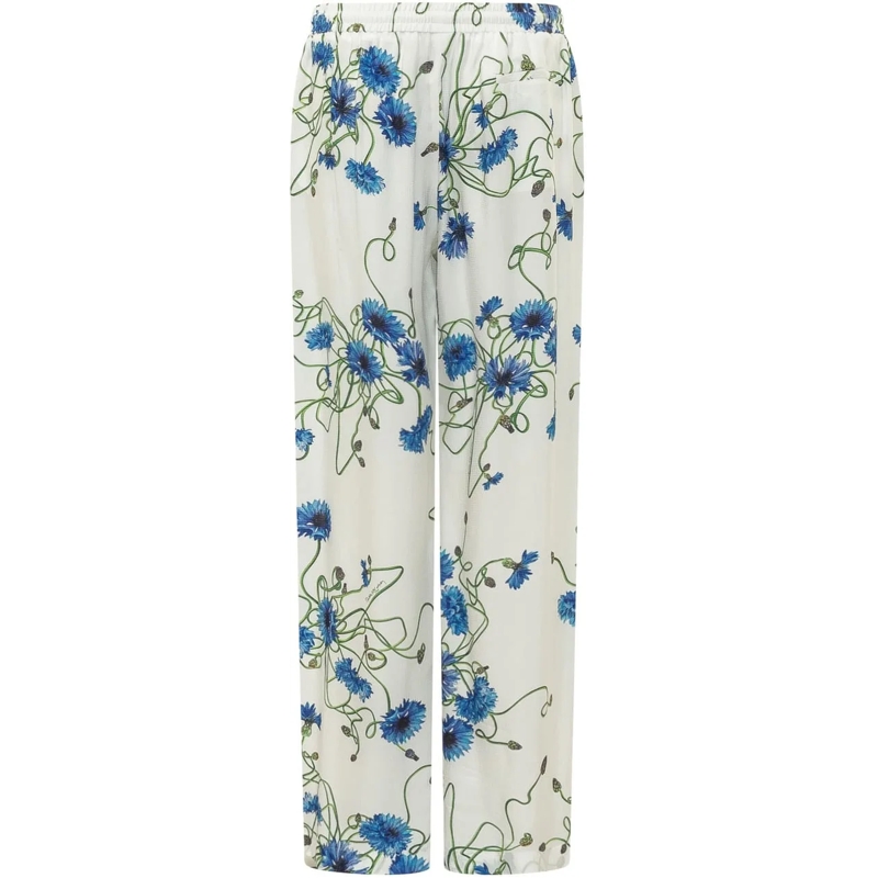 Stella McCartney Pantalon de jogging Pantalone con Stampa Floreale a Gamba Larga weiß(Image 2)