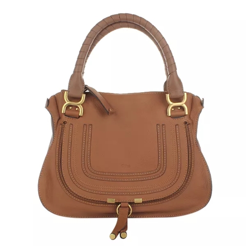Chloé Marcie Medium Shoulder Bag Tan Rymlig shoppingväska