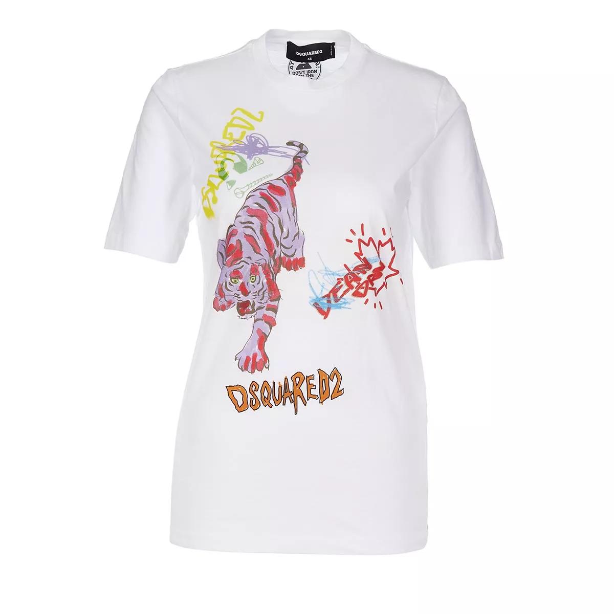 Dsquared2 - Doodle Digger Tee - Größe XS - weiß