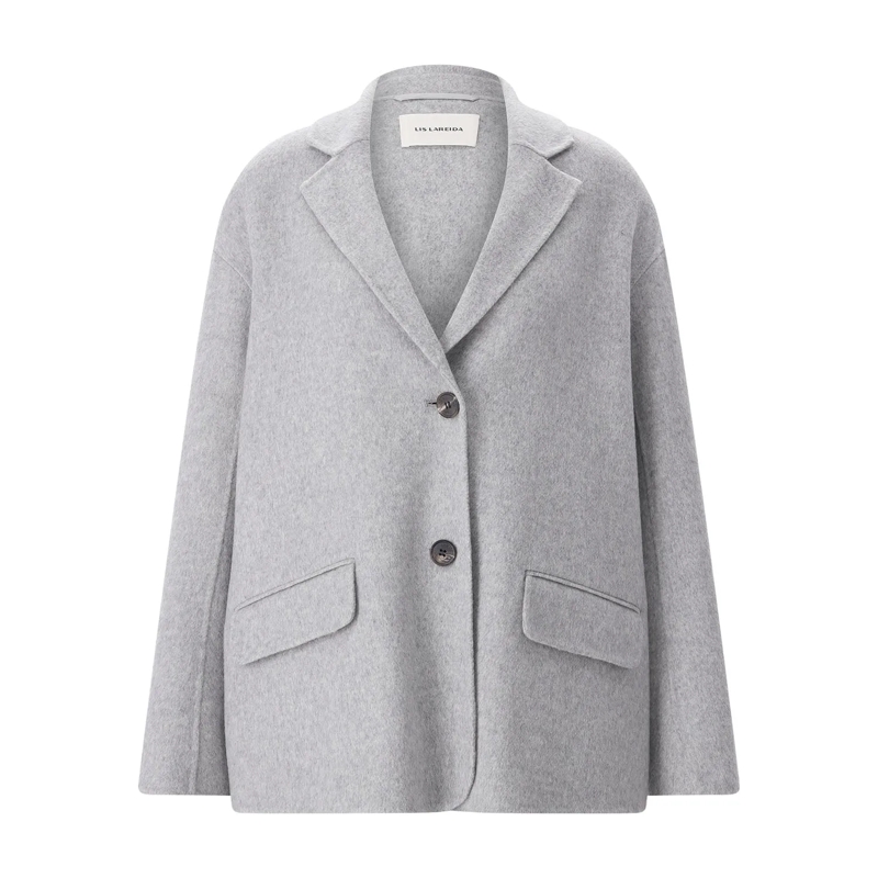 Lis Lareida Blazer Blazer aus Woll-Mix grau
