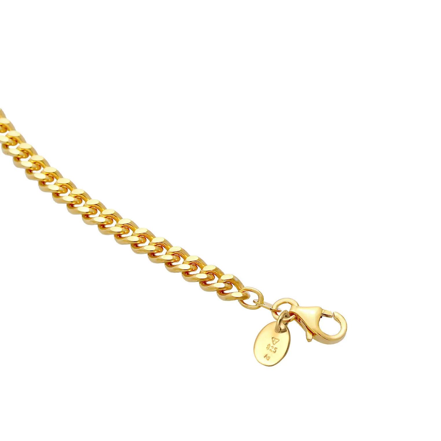 Thumbnail - Elli Halskette - Halskette Choker Panzerkette Basic Edel Klassik 92 - Gr. unisize - in Gold - für Damen