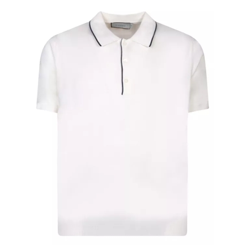 Canali Cotton Polo Shirt White 