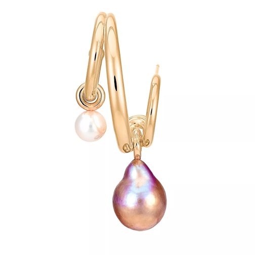 Charlotte Chesnais Boucle D'Oreille Triplet Perle Earrings Yellow Gold Drop Earring