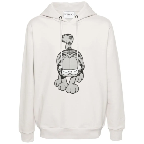 Iceberg Hoodie Printed Sweatshirt White