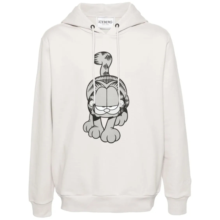 Iceberg Printed Sweatshirt White Hoodie