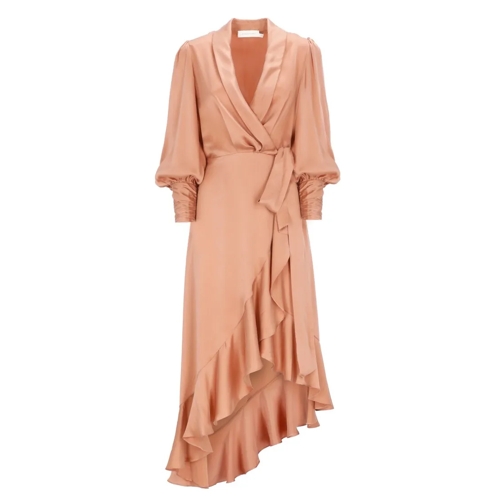 Zimmermann Pink Silk Dress Pink Abiti midi