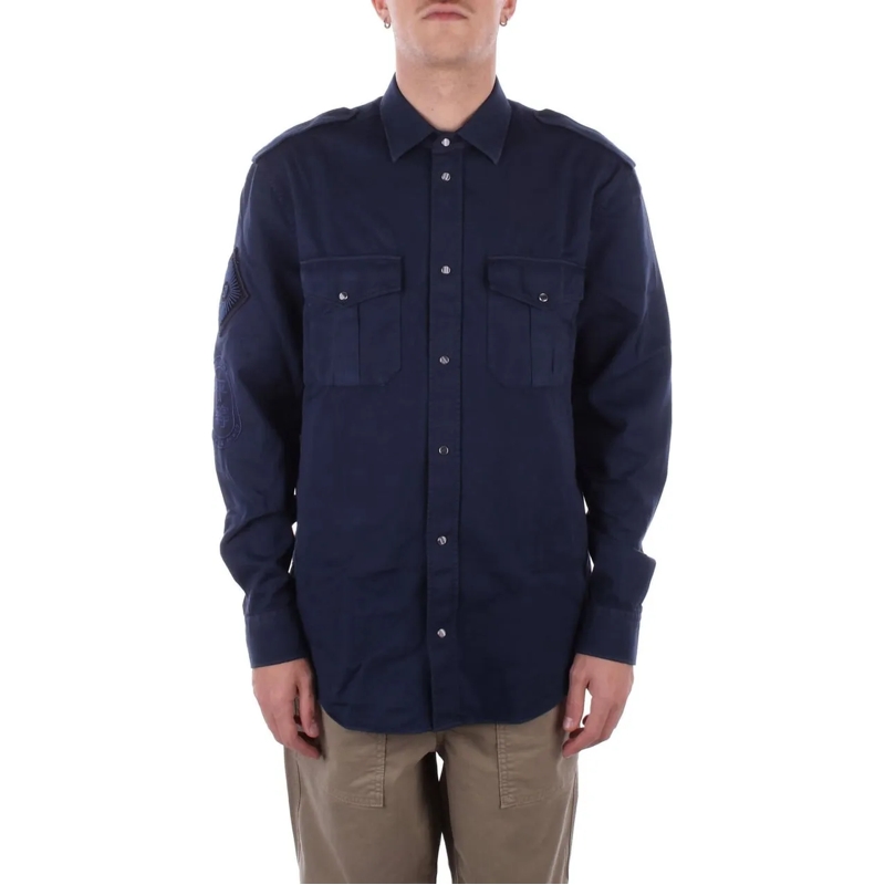 Dondup Legeres Oberteil Shirts Blue blau