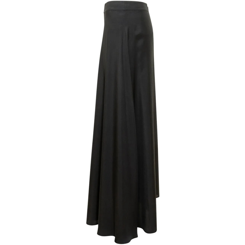 Pinko Maxirock Gonna Midi con Allacciatura Frontale schwarz(Image 3)