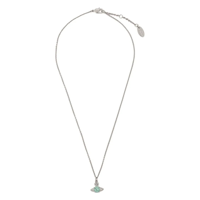 Vivienne Westwood Mittellange Halskette Celestial-Inspired Brass Necklace With Turquoise P Not Applicable