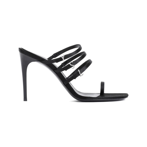 Saint Laurent Sandale Jerry 95 Black Textile Sandals Black