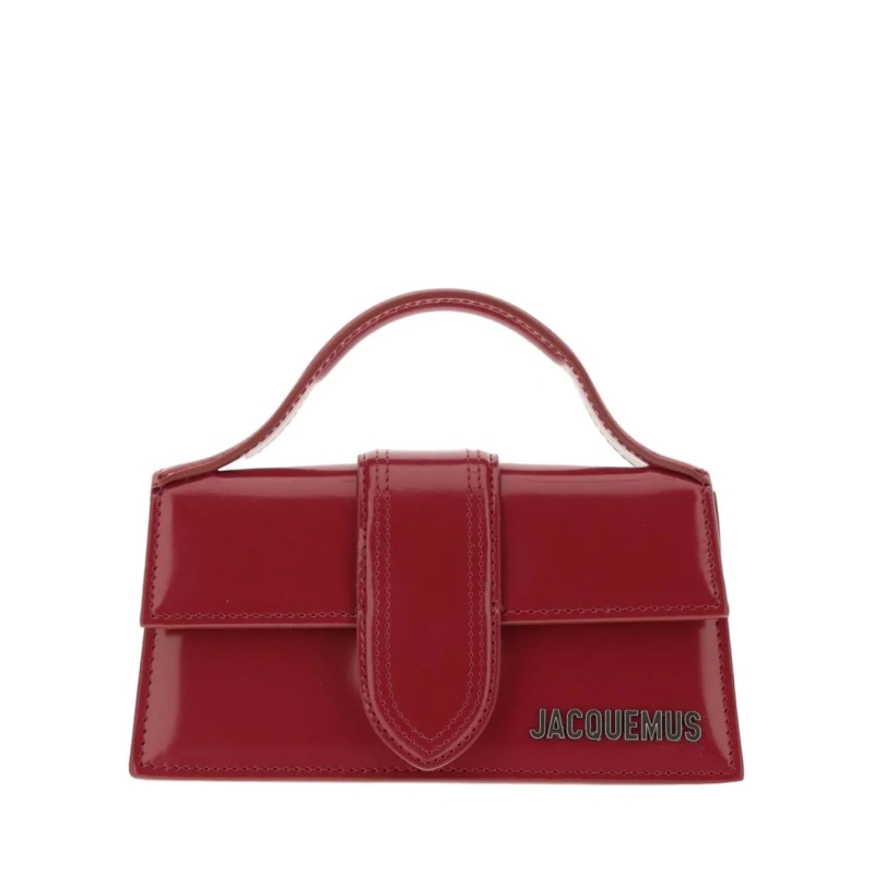 Jacquemus Sac à bandoulière Compact Structured Red Leather Le Bambino Bag Red