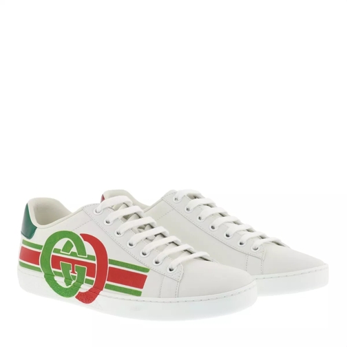 Gucci Ace Sneaker Interlocking G Leather White Low-Top Sneaker