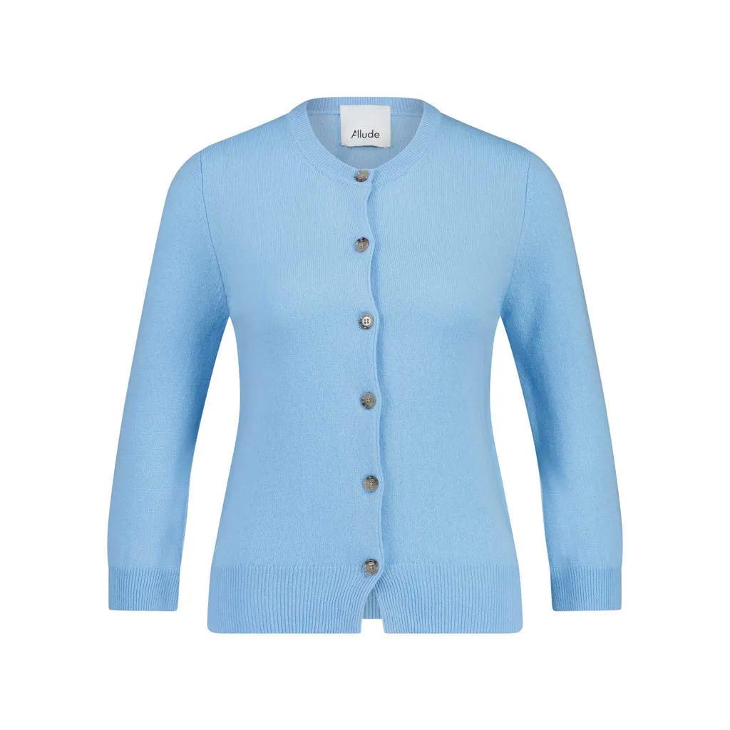 Allude - Strickjacke aus Kaschmir - Größe L - blau