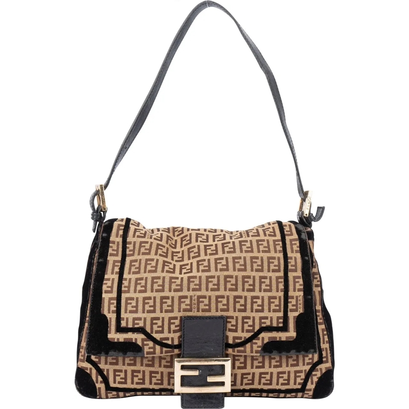 Fendi Schultertasche Fendi FF Monogram Limited Baguette Mamma Handbag mehrfarbig