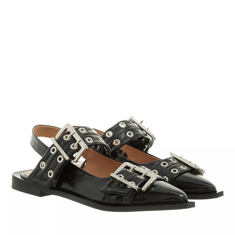 GANNI Ballerines Chunky Buckle Ballerina Naplack