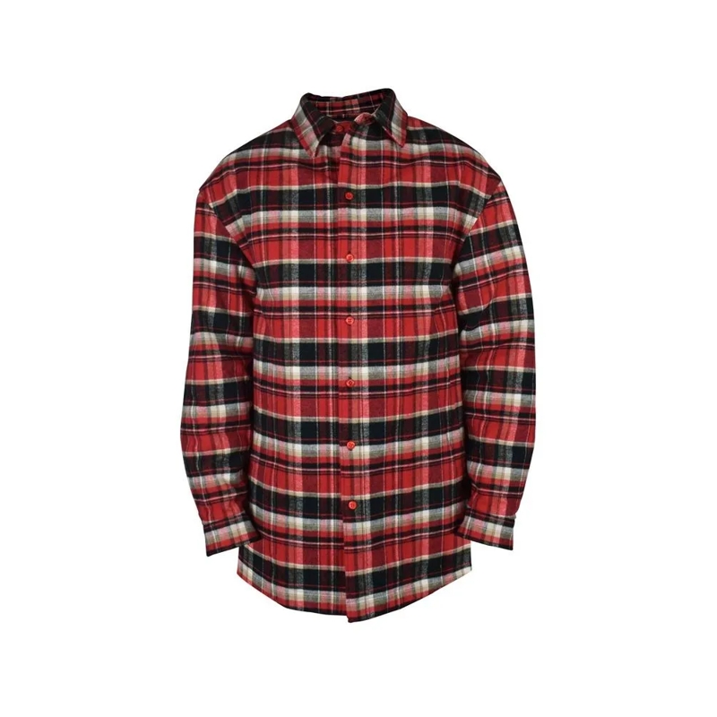 Balenciaga Overhemd Checked Shirt Black