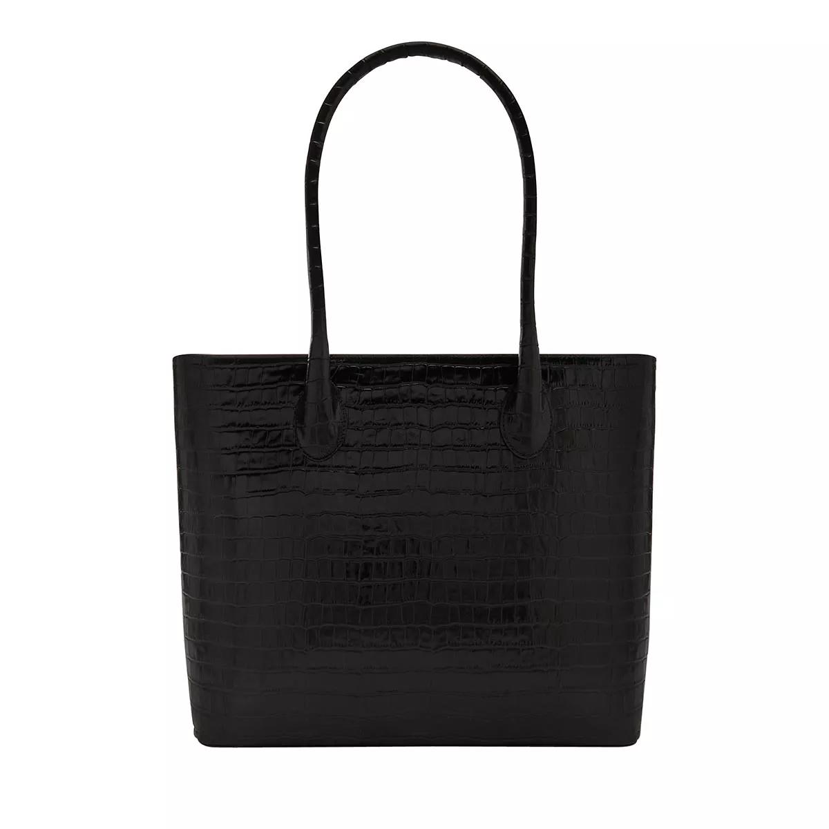 Thumbnail - Isabel Bernard Shopper & Totes - Honoré Lysanne Croco Black Calfskin Leather Should - Gr. unisize - in Schwarz - für Dam...