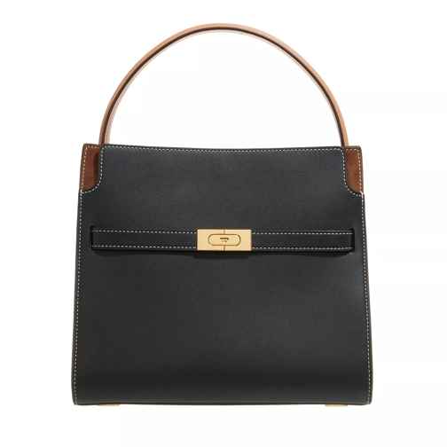 Tory Burch Lee Radziwill Small Double Bag Black Tote