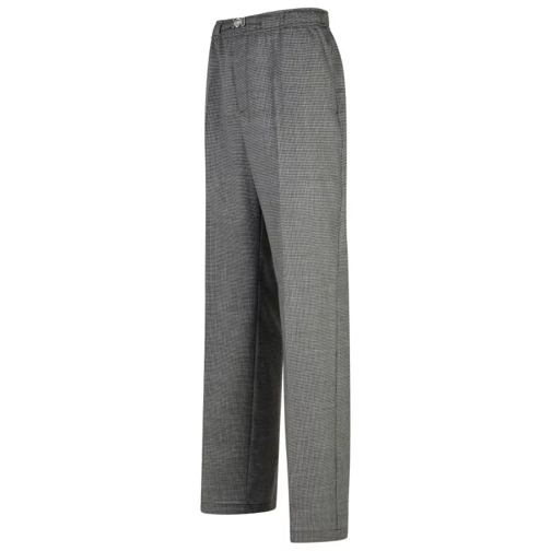 Versace Grey Virgin Wool Trousers Grey 