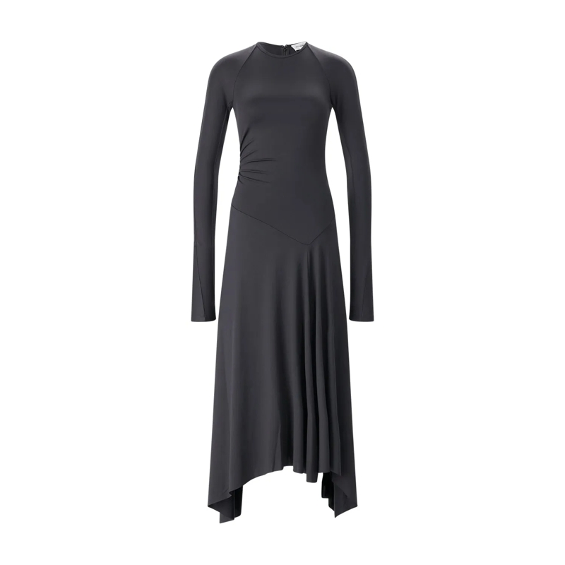 Victoria Beckham Robe longue Elastisches Midikleid schwarz