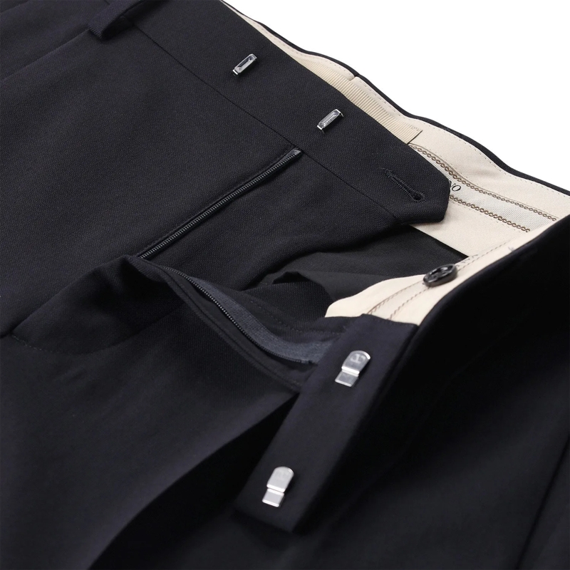 Valentino Garavani Stoffhose Straight-Fit Hose aus Schurwolle dunkelblau(Image 5)
