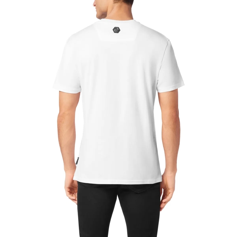 Philipp Plein T-Shirt T-Shirt Rundhalsausschnitt Mit Schmucksteinen weiss(Image 2)