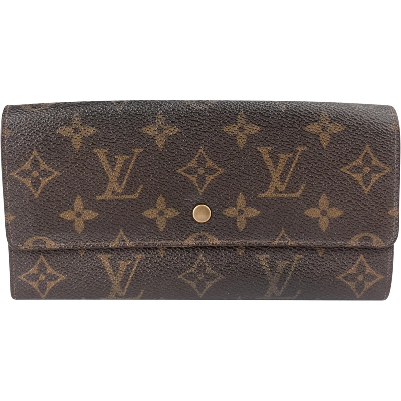 Louis Vuitton Geldbörse Louis Vuitton Canvas Monogram Sarah Wallet braun