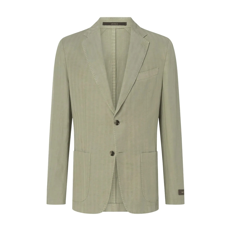 windsor. Anzugjacke Sakko aus Leinenmix blau(Image 5)