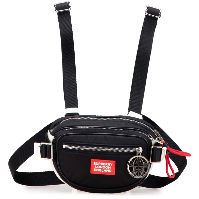 Burberry Sac de ceinture Nylon Cannon Utility Belt Bag schwarz