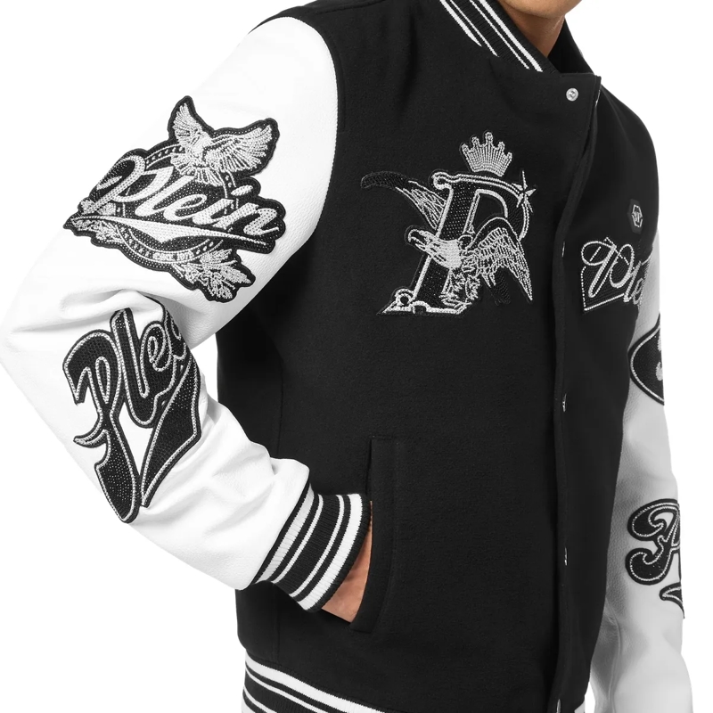 Philipp Plein Daunenjacke Bomber Eagle Embellished schwarz(Image 5)