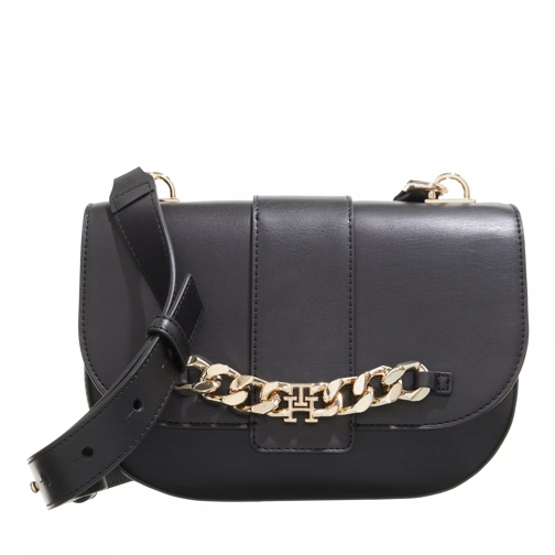 Tommy Hilfiger Th Luxe Crossover Black Crossbody Bag