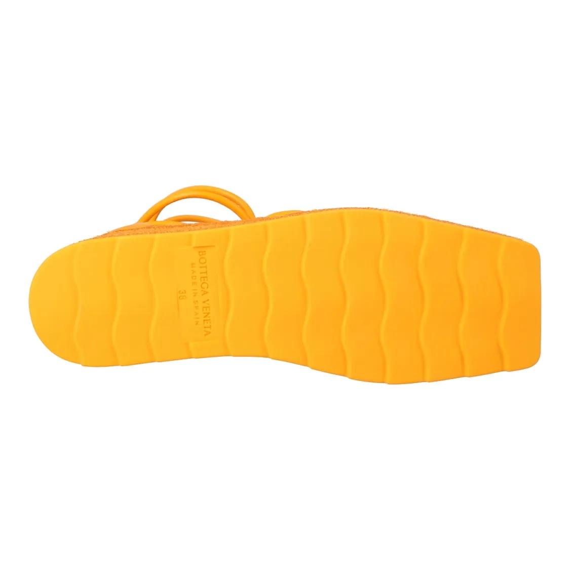 サンダル・ミュール Bottega Veneta Orange Stretch 90 Wedge Espadrilles Bottega Veneta Orange Stretch 90 Wedge Espadrilles Polyester