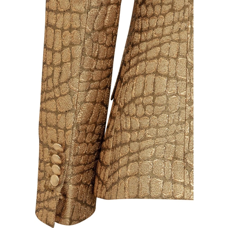 Tom Ford Blazer Blazer Walls in Croco Jacquard gold(Image 3)