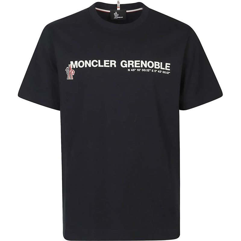 Moncler T-Shirt Logo T-shirt Blue blau