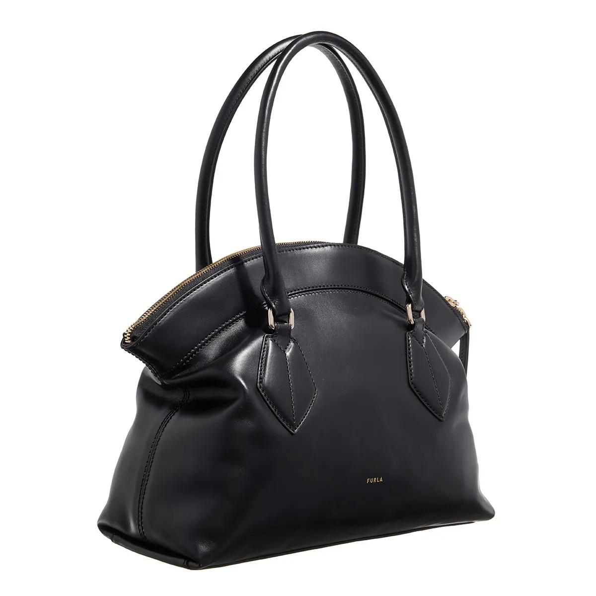 Furla Erica M Tote Elegante Zwarte Handtas Black Dames