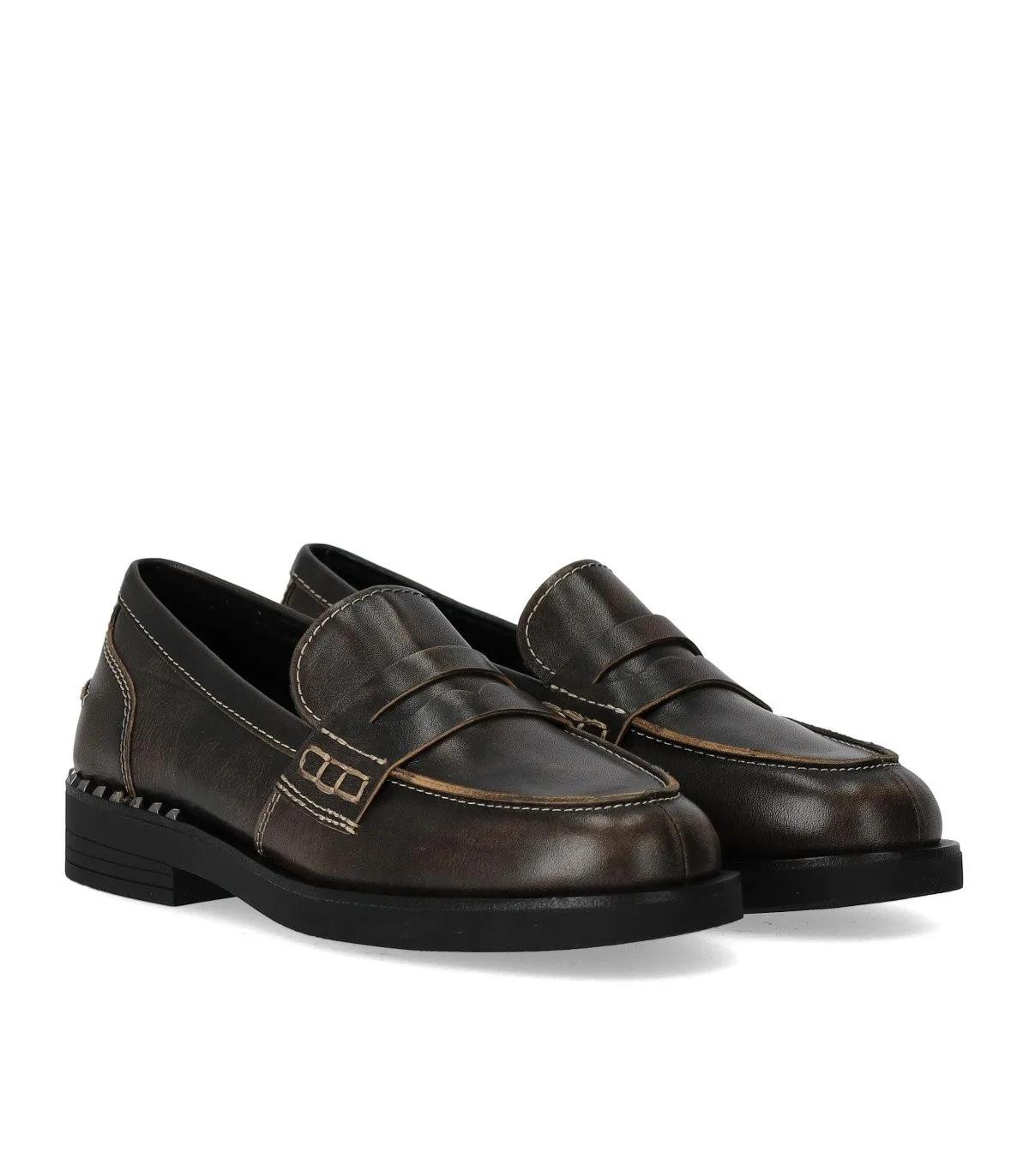 Ash Loafers & Ballerinas - ASH WINONA DUNKELBRAUNER LOAFER - Gr. 39 (EU) - in Braun - für Damen