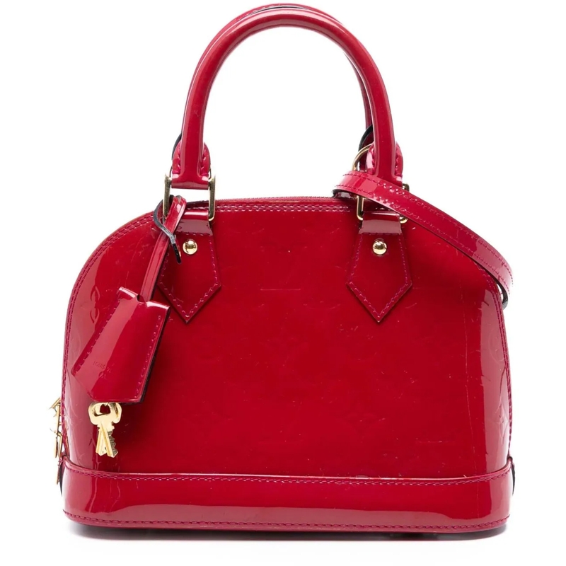 Louis Vuitton Schultertasche Monogram Vernis Alma BB rot