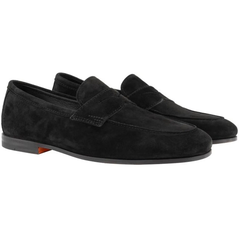 Santoni Claquettes Carlos Loafer schwarz