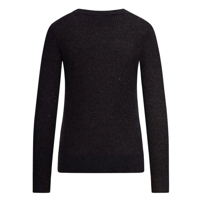 Max Mara Trui Slim-Fit Black Sweater In Silk Black