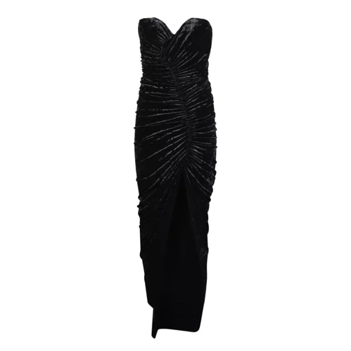 Alexandre Vauthier Black Velvet Dress Black 